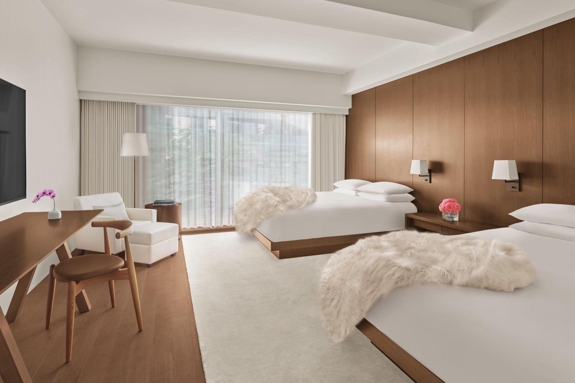 Superior Double Room with Two Double Beds and City View