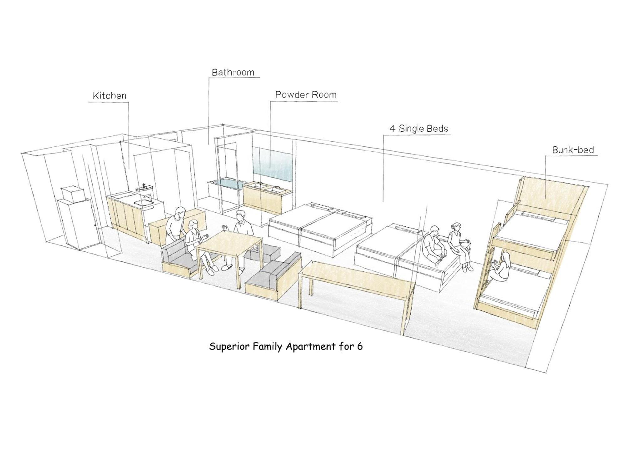 Superior Family Apartment For 6